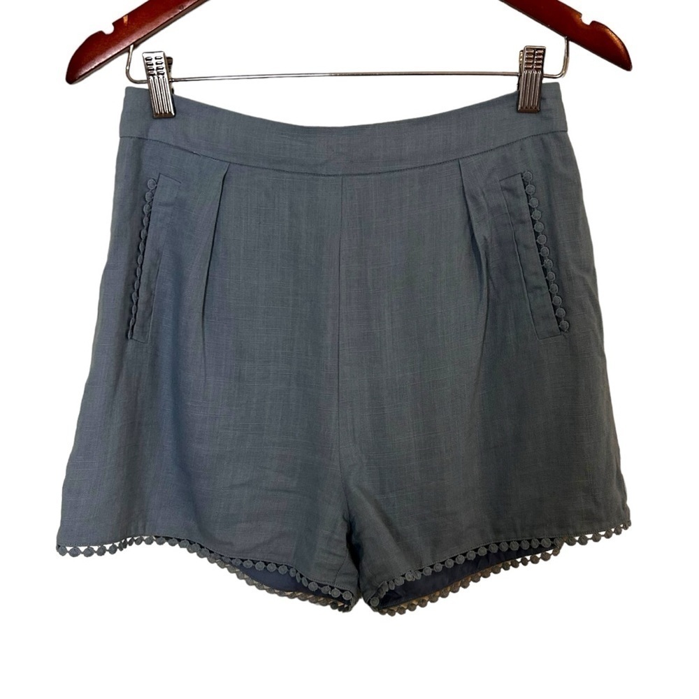 Lost in Lunar Women's Linen Blend High Waisted Shorts